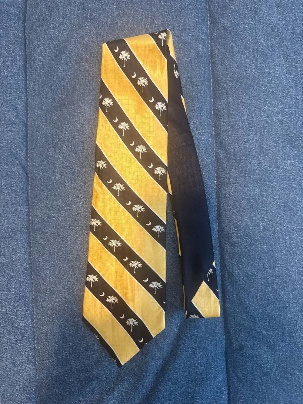 Custom Tailors & Clothiers Ltd. South Carolina Palmetto State Striped Silk Tie